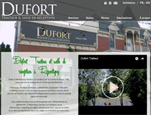 Tablet Screenshot of duforttraiteur.com